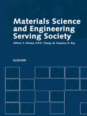 cover image of Materials Science and Engineering Serving Society